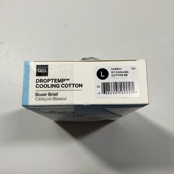 NWT SAXX DropTemp Cooling Cotton Boxer Brief - 'Outside Is In' Print - Picture 5 of 5